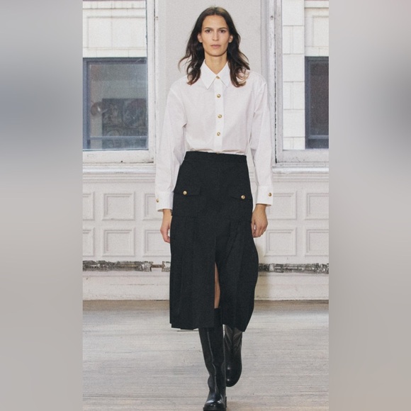 🔥🔥Zara White Button-Up midi dress - Picture 3 of 4